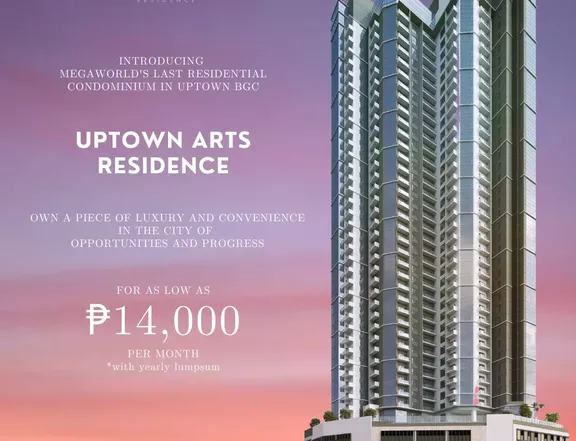 Pre-selling 41.5 Studio Condo For Sale in Uptown BGC