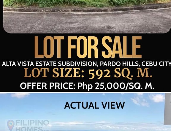 592 sqm Residential Lot For Sale By Owner in Cebu City Cebu