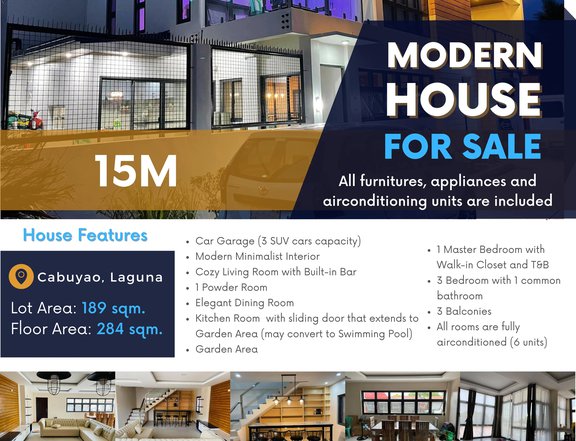 Modern Designed House and lot for sale