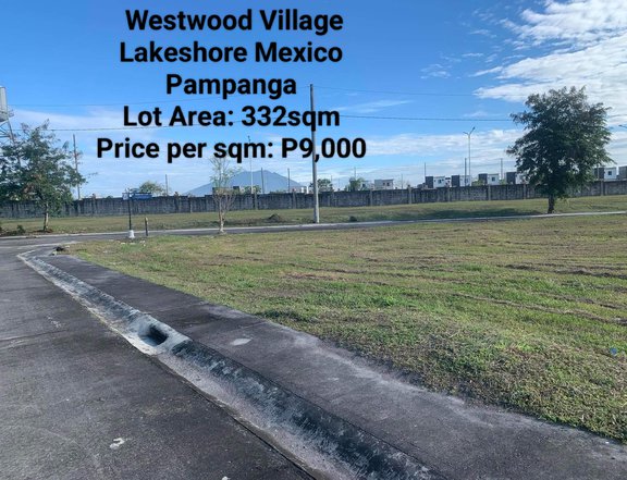Westwood Village Lakeshore Mexico Pampanga Price per sqm: 9,000