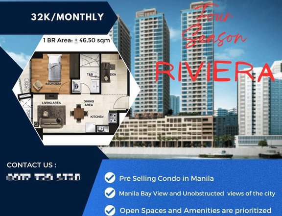 One Bedroom For Sale in Binondo Manila Four Season Riviera