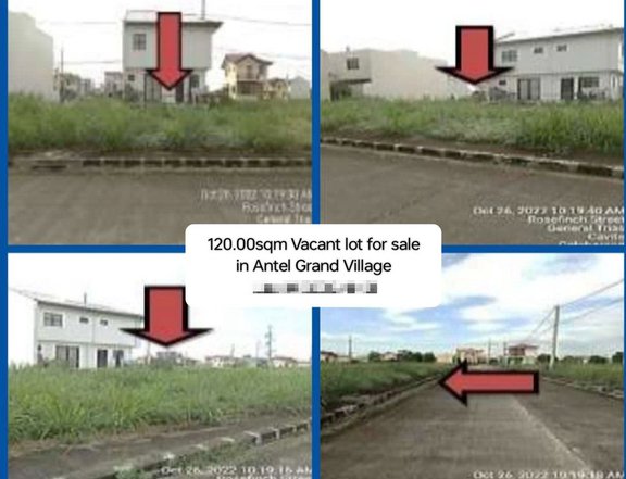 120.00sqm Residential Vacant lot for sale in Antel Grand Village