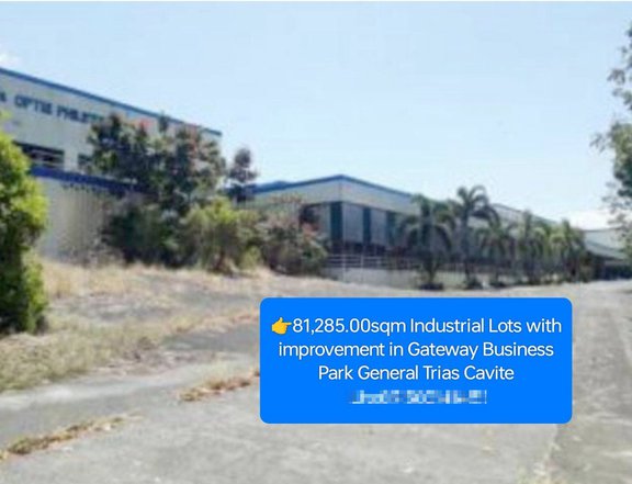 Foreclosed 8.3 hectares Industrial Lots w/ Warehouse For Sale