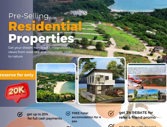 Lot properties with overlooking view of sea and mountain
