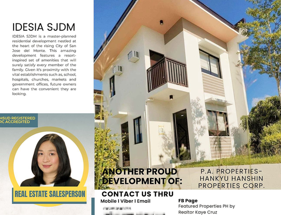 Pre-selling Spacious Single Attached House For Sale in SJDM Bulacan