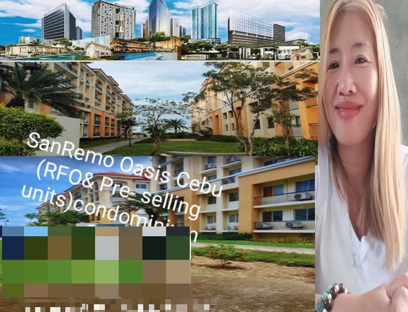 SanRemo Oasis condominium at city de mare south cebu offer 2br unit RFO 32 sq meter's area