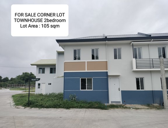 Ready For Occupancy Corner lot  2-bedroom Townhouse For Sale in San Fernando Pampanga