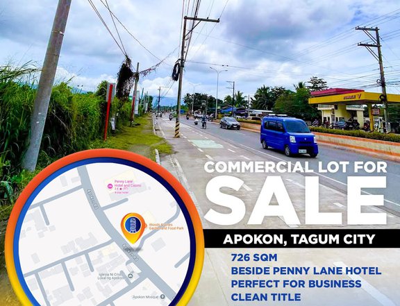 726 sqm Commercial Lot For Sale in Tagum Davao Del Norte