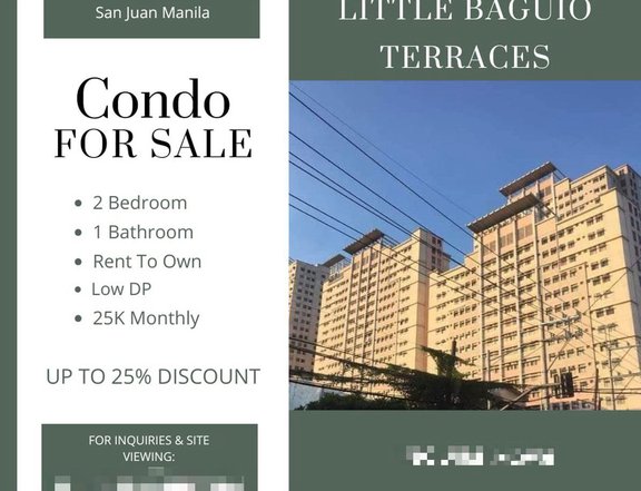 Rent To Own Little Baguio Terraces as low as 25K Monthly