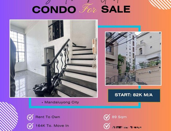 89sqm 3 BR Condo For Sale in Pioneer Mandaluyong Rent To Own