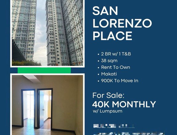 40K Monthly 2 BR Condo in San Juan Rent to Own San Lorenzo Place Makati