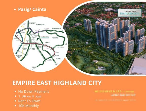 Rent To Own Pre Selling Condo in Rizal Cainta Near Ortigas, antipolo