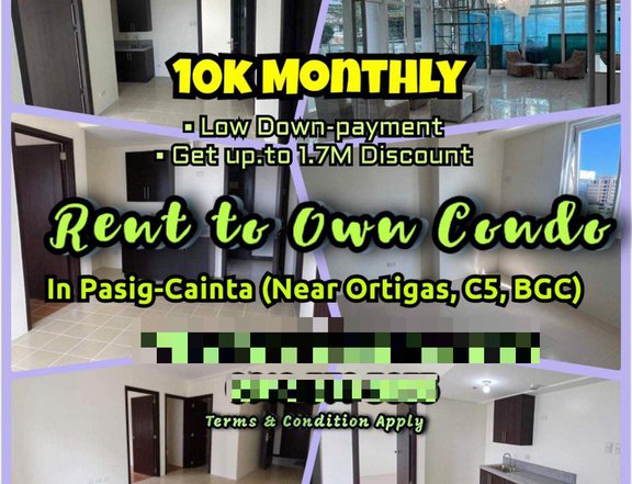 13K monthly 2 Bedroom Condo near mEgamall Ortigas C5