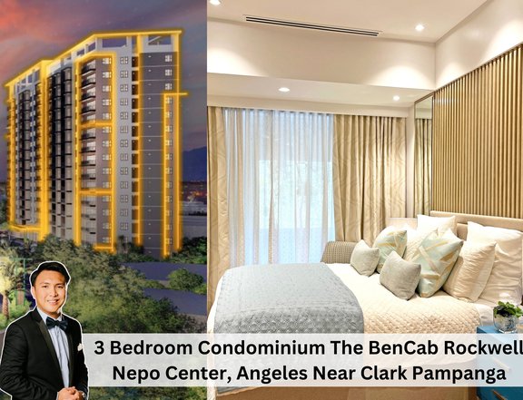 3-Bedroom Condominium The BenCab Rockwell Nepo Center Angeles near Clark Pampanga