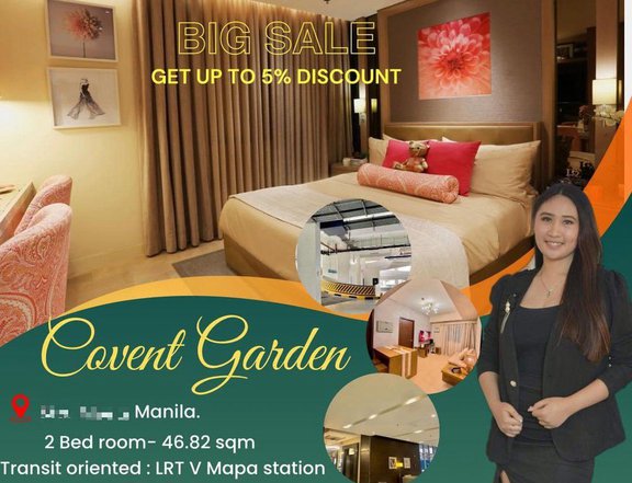 FOR SALE 2 BEDROOM 46.82sqm RENT TOWN OWN IN STA. MESA MANILA