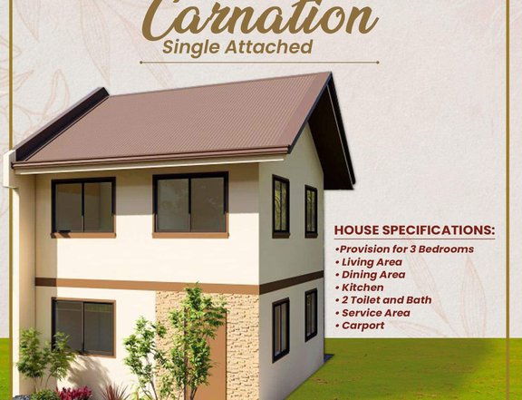 Pre Selling 3br Single Attached House For Sale in General Trias Cavite