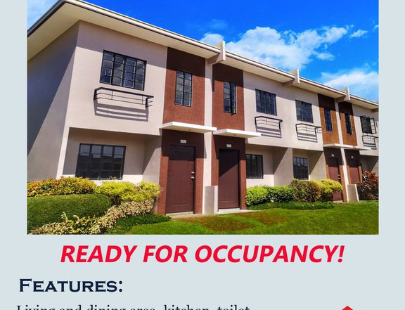 READY FOR OCCUPANCY LIPAT AGAD 2-bedroom Townhouse For Sale in San Fernando Pampanga