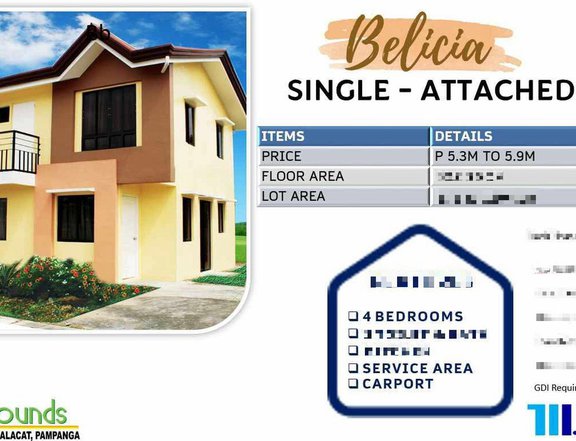 4-bedroom Single Detached House For Sale in Mabalacat Pampanga