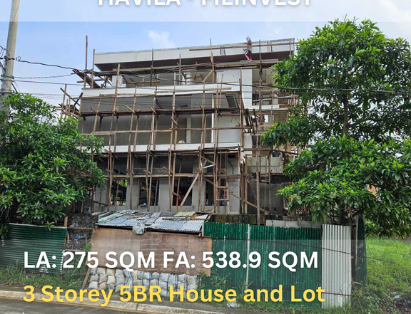 3 Storey 5BR House and Lot in Filinvest Havila Taytay Rizal
