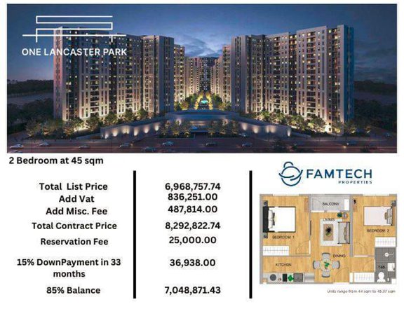 One Lancaster Park Affordable Condo investments in imus