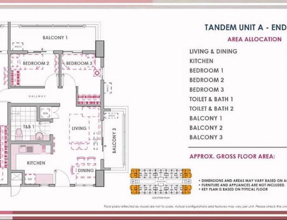 TANDEM 3BR UNIT @ The Atherton by DMCI Homes Paranaque