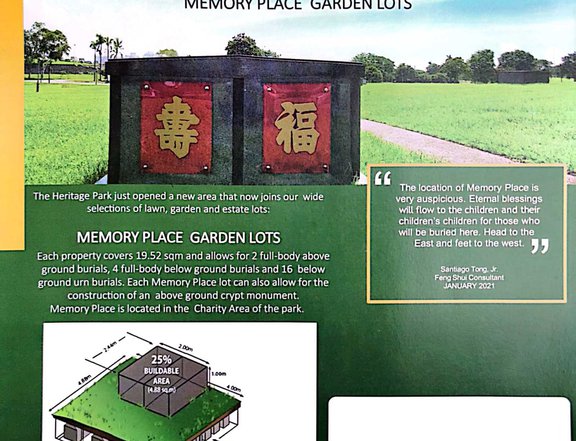 Memorial Lot For Sale - Heritage Park