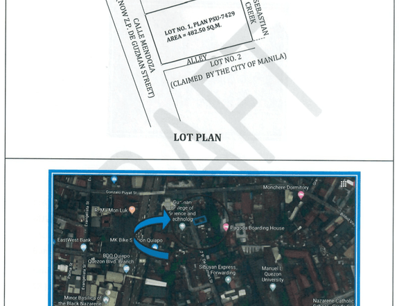 482.50 sqm vacant lot for sale quiapo manila