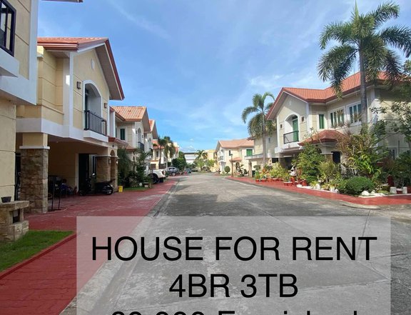 4-Bedroom 3-TB House for Rent, Walking Distance to SM Clark