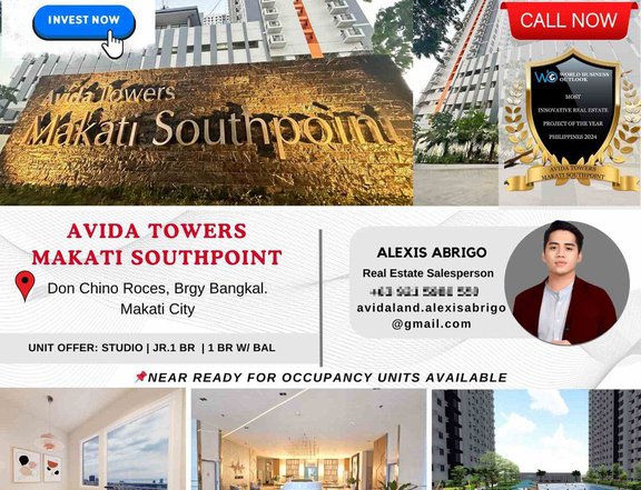 Avida Towers Makati Southpoint Pre-Selling and Rent to Own.