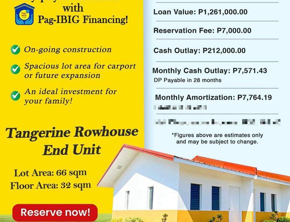 Row House from Indang Cavite 1 Bedroom with Expansion