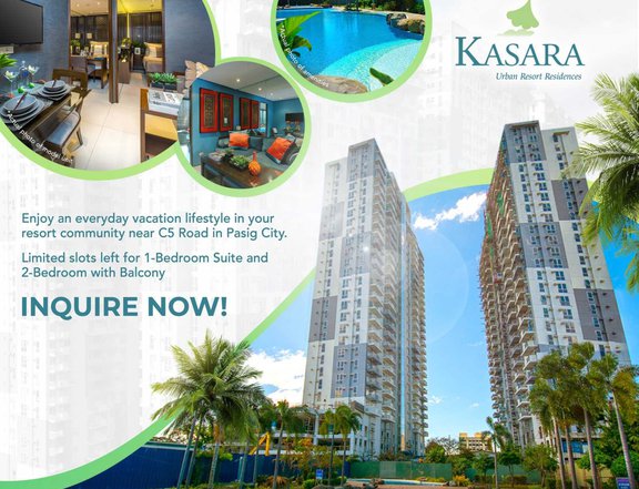 Studio Unit for Sale in Pasig Kasara Urban Resort Rent to Own Condo RFO