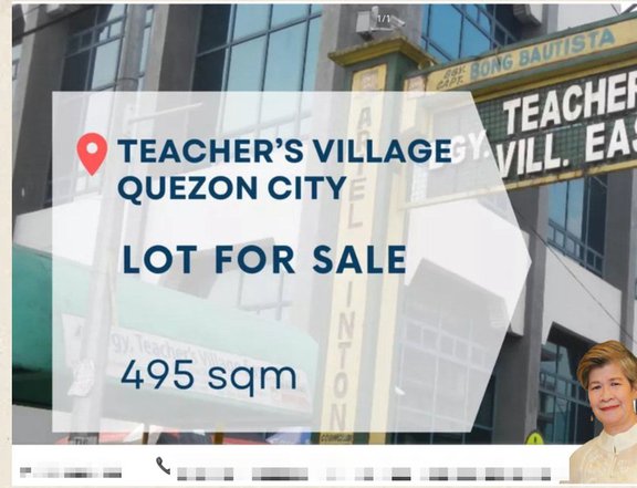 FOR SALE RESIDENTIAL LOT 495 SQM IN Quezon Ciry