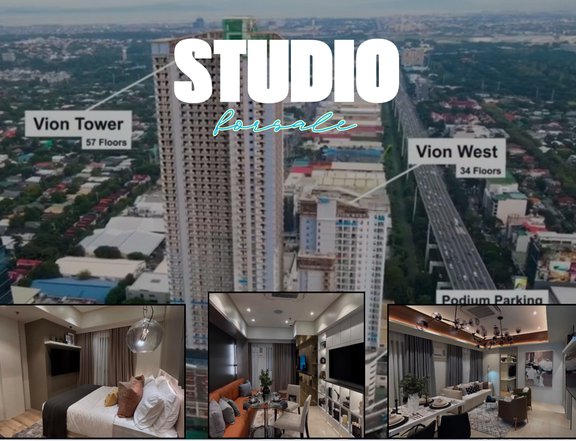 Studio Unit with Balcony Vion Tower For Sale In Makati at Below Market Value