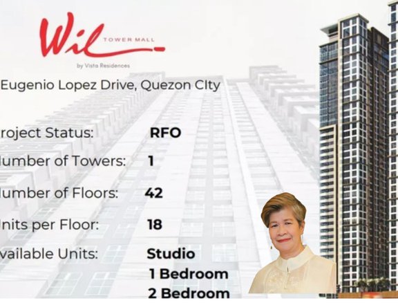 Ready For Occupancy 25.50 sqm 1-bedroom Residential Condo For Sale in Quezon City