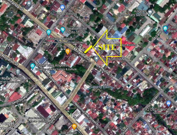 LOT FOR COMMERCIAL USE IN ANGELES CITY NEAR IMEREX HOTEL DOWNTOWN PAMPANGA