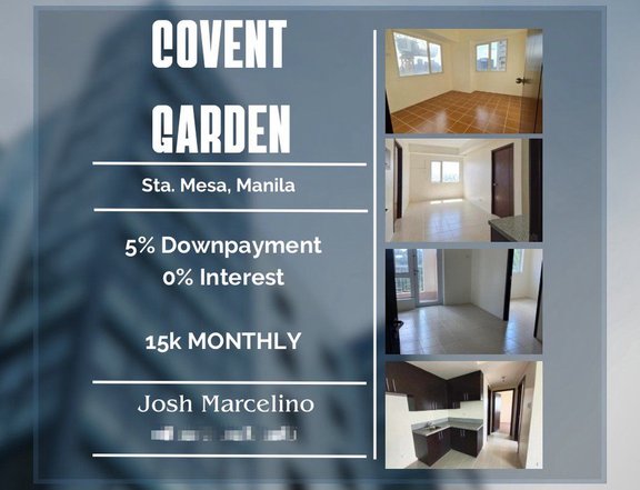 Studio unit in old sta.mesa- Rent to own- 5% dp-10k monthly