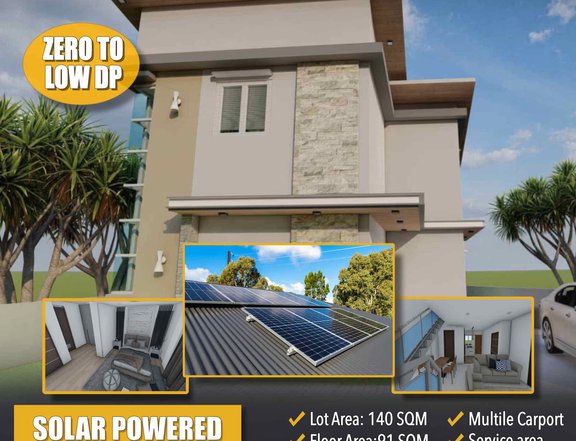 3 bedroom with free 5kw solar panel house and lot for sale