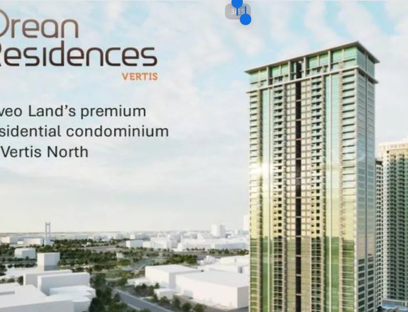 34.00 sqm 1-bedroom @Orean Residences  Vertis ,Residential Condo For Sale in Quezon City