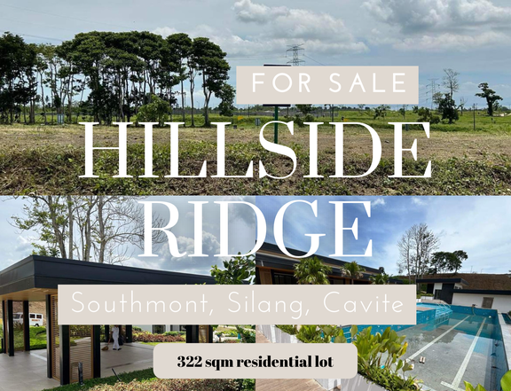 322 sqm Lot for Sale in Hillside Ridge, Southmont, Silang, Cavite