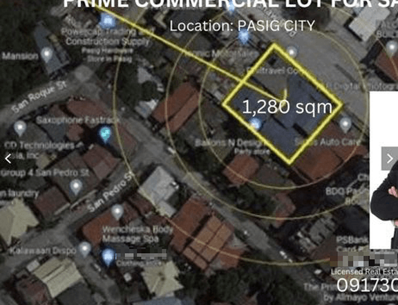 1,280 sqm Prime Commercial Lot in Pasig Shaw Blvd