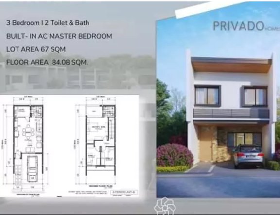 3  -bedroom Pre -Selling Townhouse For Sale near Splash Island in Binan Laguna