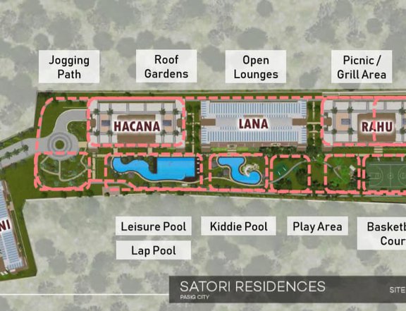 SATORI RESIDENCES 1-bedroom DMCI Condo For Sale in Pasig Metro Manila