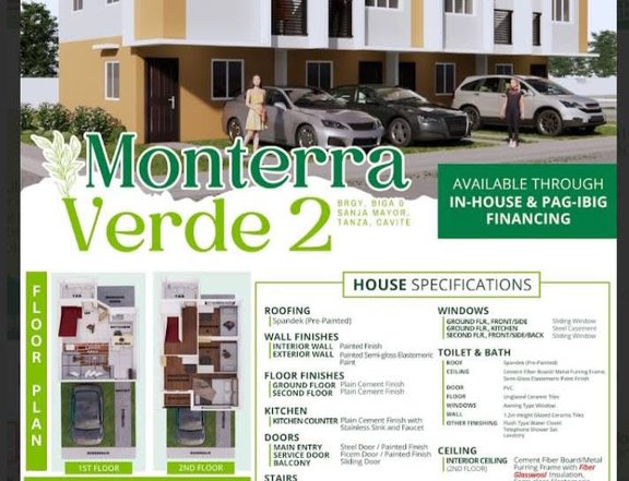 Monterra Verde 2 Affordable Townhouse sa Tanza Cavite