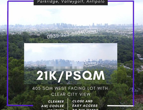 Parkridge Valleygolf Antipolo | West Facing Lot With Clear City View
