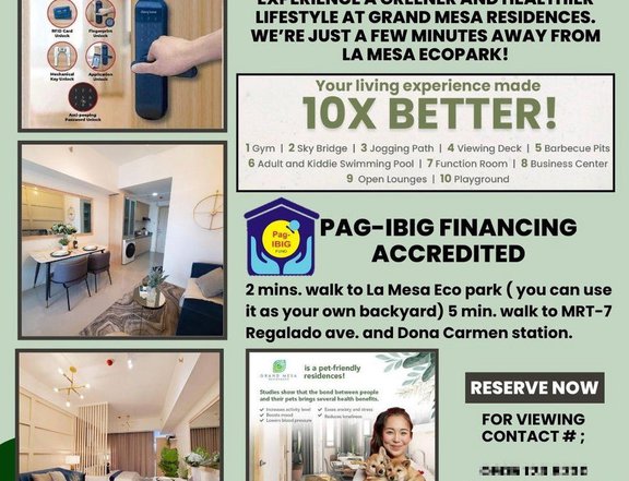 40.80 sqm 2-bedroom Condo For Sale in Quezon City / QC Metro Manila