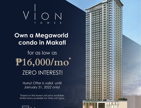Vion Tower | FLEXIBLE PAYMENT TERMS! NO DOWNPAYMENT AT 0% INTEREST!