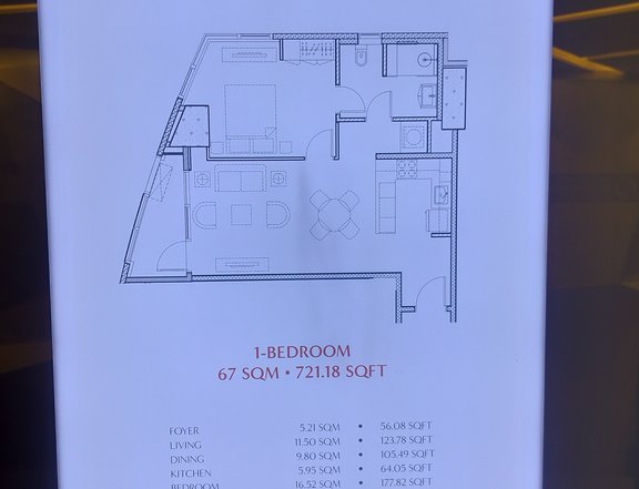 67.00 sqm 1-bedroom Apartment For Sale in Ortigas Pasig Metro Manila