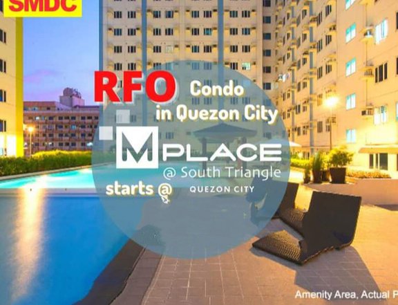 SMDC M Place at South Triangle QC Php18237.69/Monthly