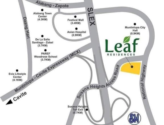 SMDC LEAF RESIDENCES MUNTINLUPA 16K/MONTHLY