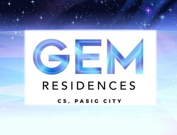 SMDC GEM RESIDENCES PRE-SELLING-PASIG 1bedroom and 1 bathroom For SALE